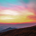 Autumn Sunset over Cascade Range